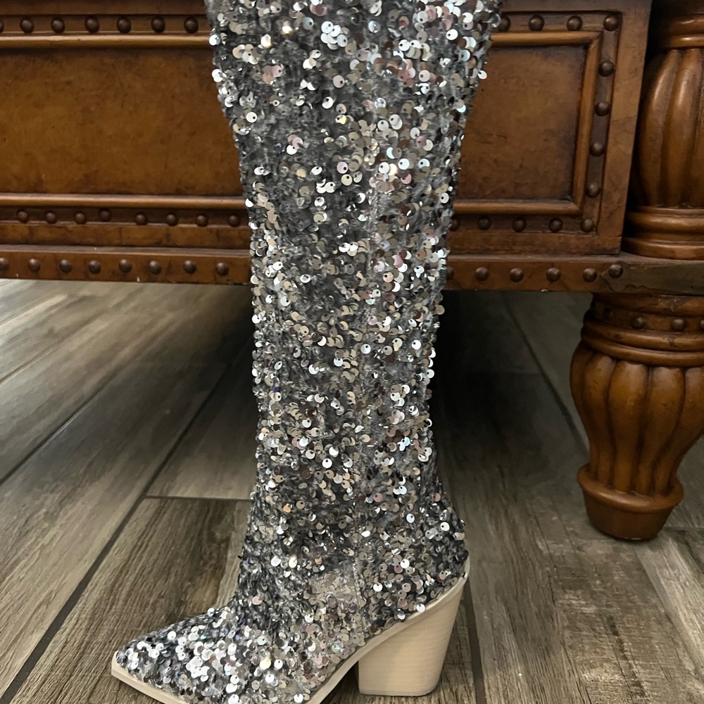 COPY - Silver fashion high boots
